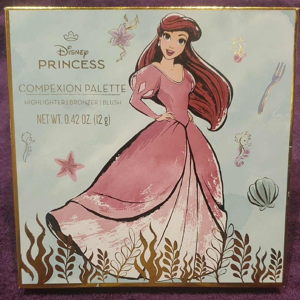 Disney Princess Ariel Complexion Palette; Highlighter; Bronzer; Blush